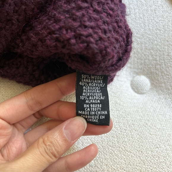 Tibi
Pullover Sweater with Shoulder Detail, Plum, XS women’s - Picture 3 of 4